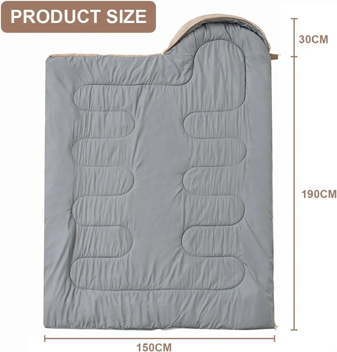 0 Degree Wearable Sleeping Bag for Adults Compact Lightweight Cold Weather Mummy Sleeping Bags for 2-3 Season Camping Backpacking, Fits 5°F ~ 50°F, 4.3lbs More Warmer