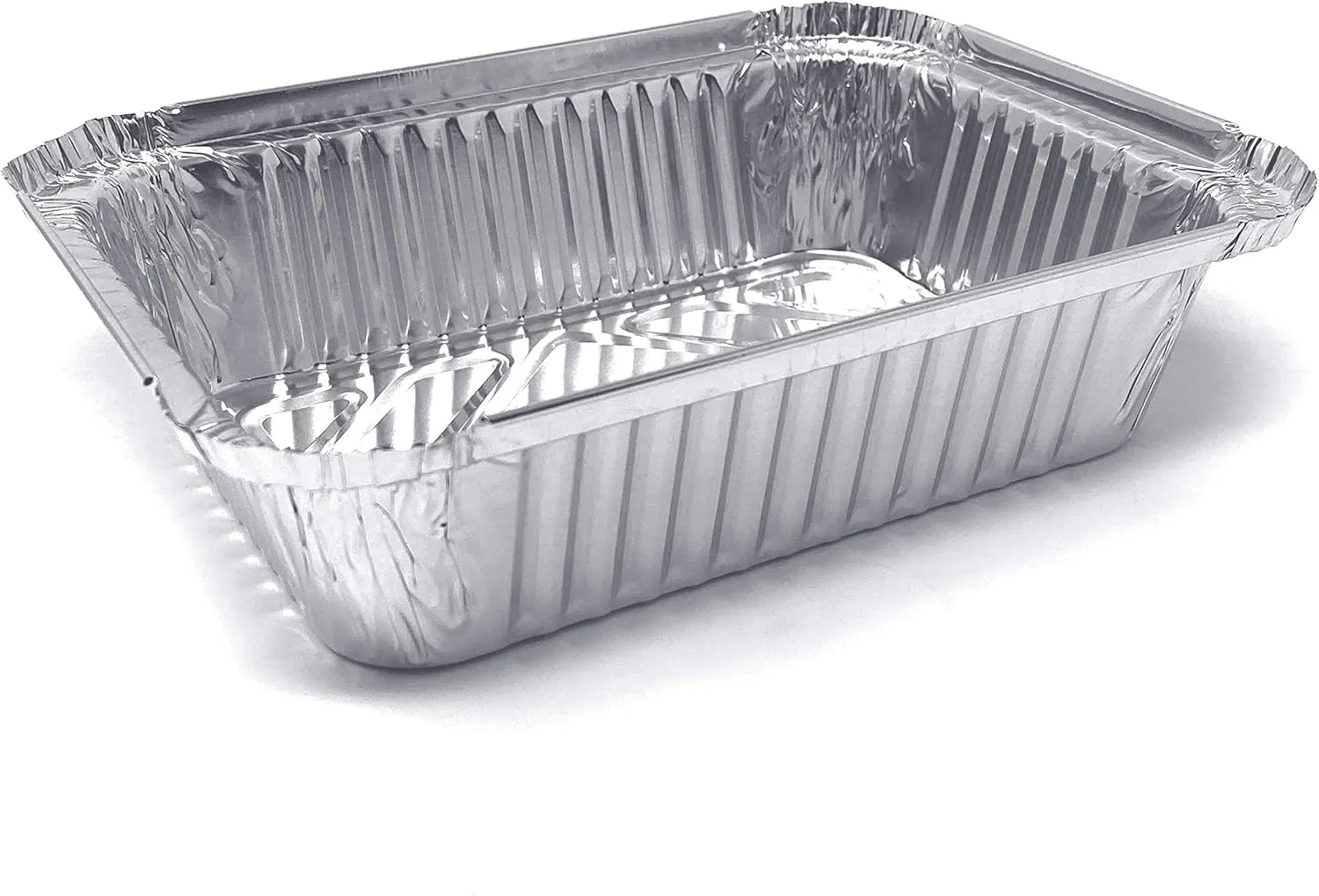 (120 Pack) Premium 1.5-LB Takeout Pans with Lids l Medium 7" x 5" x 2" l Heavy Duty Disposable Aluminum Foil for Catering Party Meal Prep Freezer Drip Pans BBQ Potluck Holidays