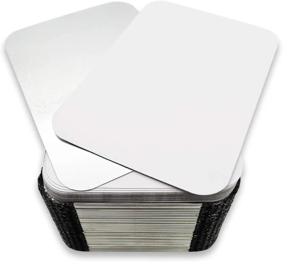(120 Pack) Premium 1.5-LB Takeout Pans with Lids l Medium 7" x 5" x 2" l Heavy Duty Disposable Aluminum Foil for Catering Party Meal Prep Freezer Drip Pans BBQ Potluck Holidays