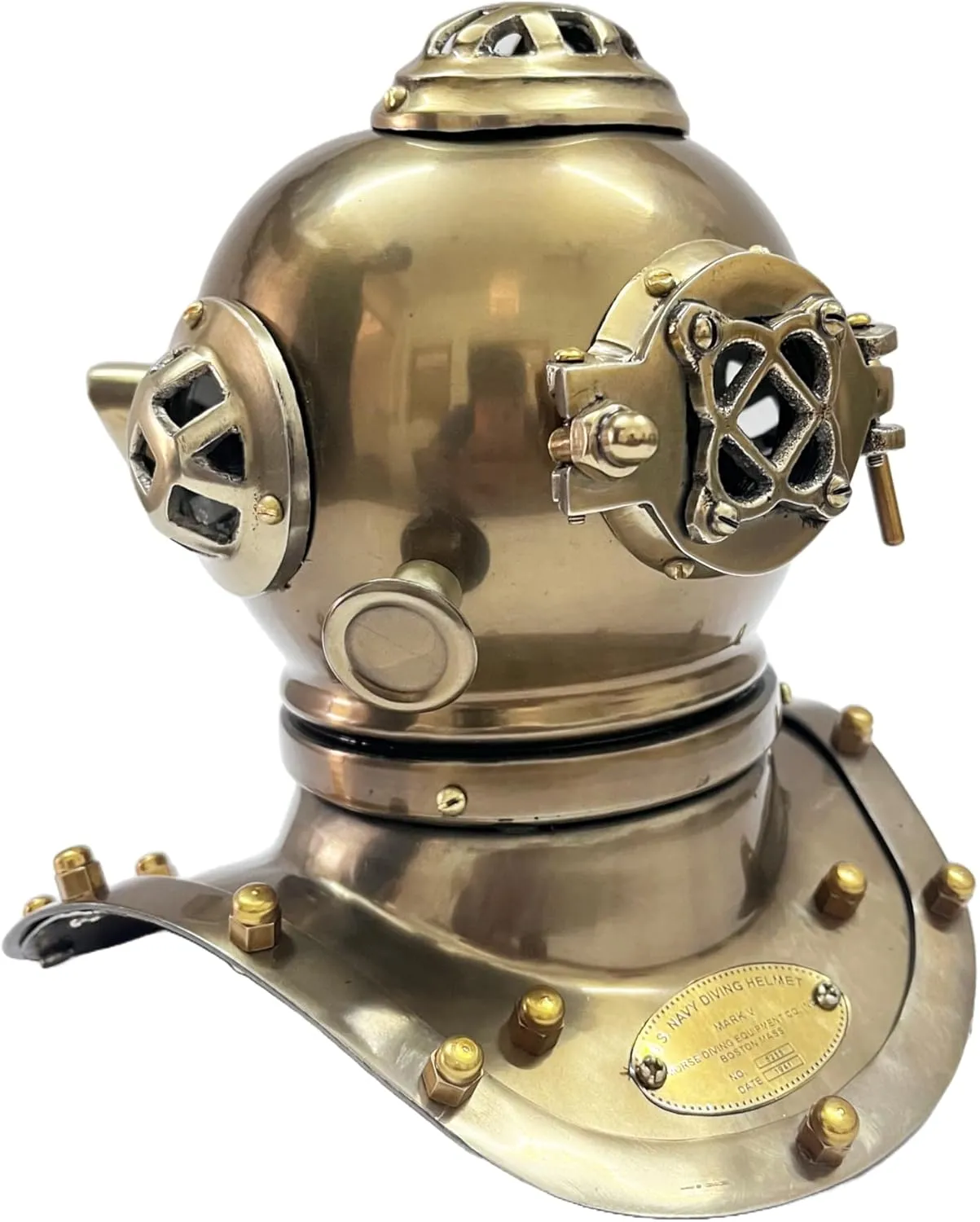 12" Scuba Diving Nautical Helmet | Maritime Ship's Decorative Helmet | Golden Antique |