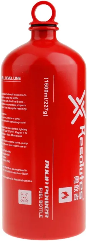 1500ML weight Gas Propane Cylinder for Camping Stove - Portable Fuel Tank Bottle for Liquid Alcohol and Petrol Storage - Hiking Tool