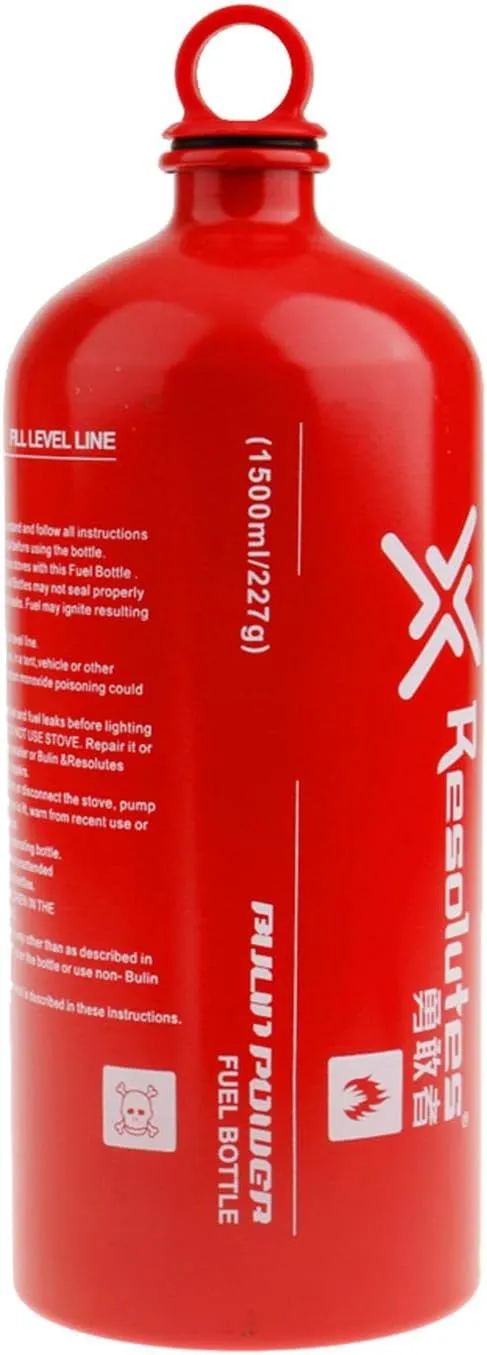 1500ML weight Gas Propane Cylinder for Camping Stove - Portable Fuel Tank Bottle for Liquid Alcohol and Petrol Storage - Hiking Tool