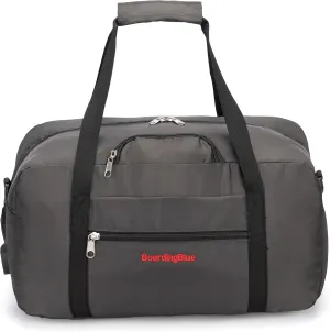 17x10x9 United Airline Personal Item Under Seat Duffel Bag With Free Pillow And USB Port (Grey)