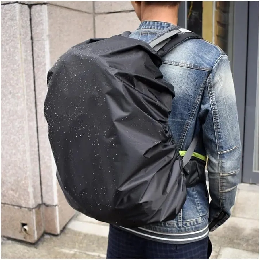 1pc 20-100L Adjustable Reflective Backpack Rain Cover Portable Waterproof Outdoor Accessories Camping Hiking Raincover