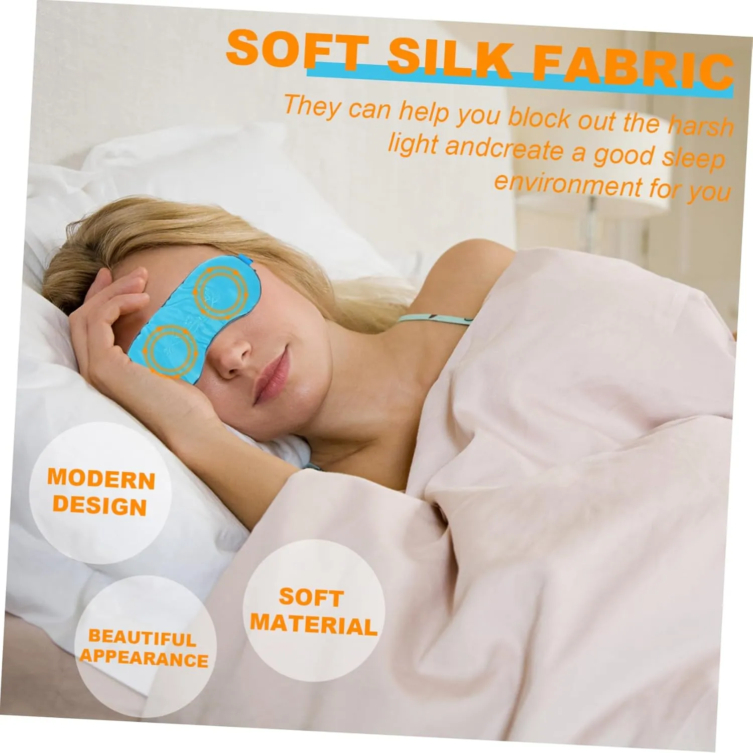 1pc USB Steaming Sleep Eye Mask Comfortable Travel Blindfold for Deep Sleep Soft for Uninterrupted Rest for Airplanes Camping Blue