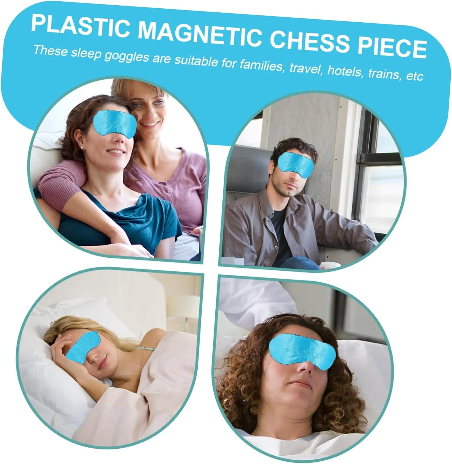 1pc USB Steaming Sleep Eye Mask Comfortable Travel Blindfold for Deep Sleep Soft for Uninterrupted Rest for Airplanes Camping Blue