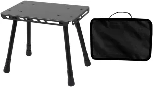 2 in 1 Folding Table Stool Camping Outdoor Practical Small Table Aluminum Alloys Folding Small Chair for Camping Picnics