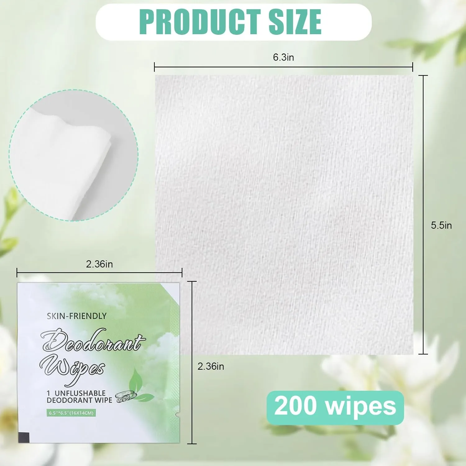 200 Pcs Deodorant Wipes Individually Wrapped Mini Deodorant Travel Size Wet Armpit Wipes Travel Deodorants Bulk for Women Men Homeless Personal Cleansing Wipe Butt Hands Face Underarm Sports(Cucumber)