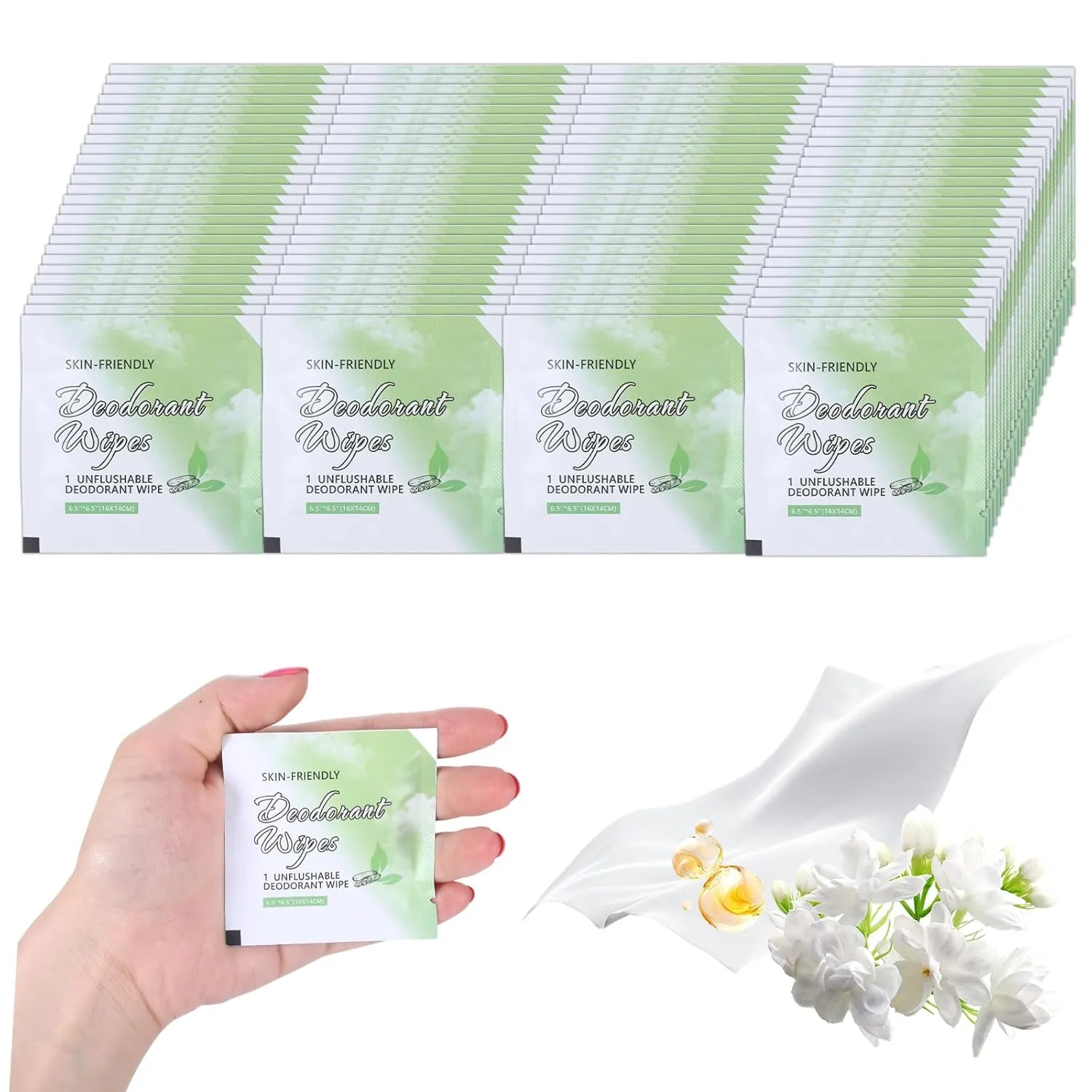 200 Pcs Deodorant Wipes Individually Wrapped Mini Deodorant Travel Size Wet Armpit Wipes Travel Deodorants Bulk for Women Men Homeless Personal Cleansing Wipe Butt Hands Face Underarm Sports(Cucumber)