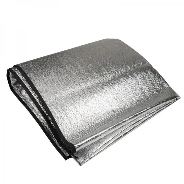 200x150cm Outdoor Camping Pad Double-Sided Aluminum Foil Moisture Pads Silver