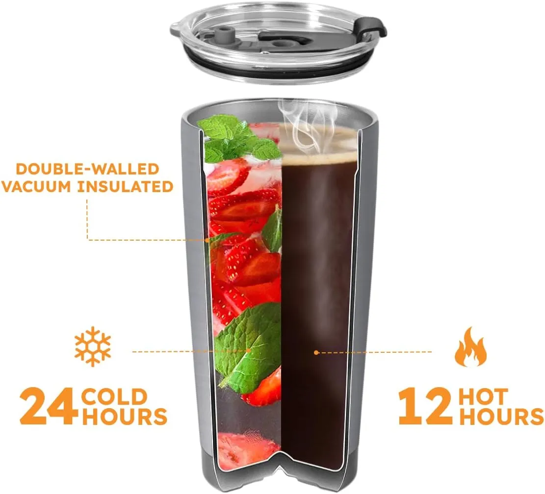 20oz The Dadalorian Tumbler, Grandpa, Father Gifts, Dad Gifts, Coffee Thermos for Men, Stainless Steel Double Wall Vacuum Insulated Coffee Mug, Travel Cup with Lid