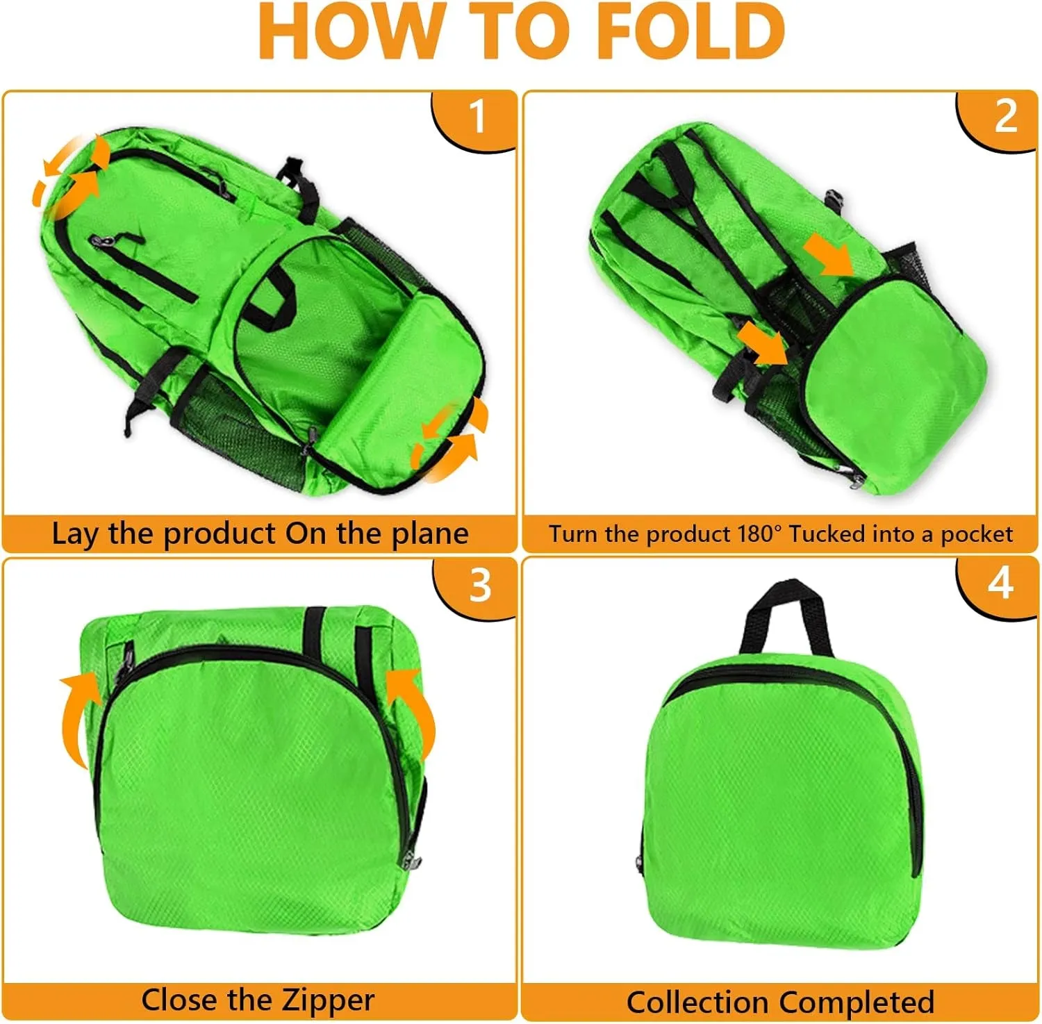 26L Hiking Backpack, Foldable Sports Daypack Camping Gear Travel Must Haves Outdoor for Women Men