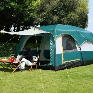 3-5 Person Person Tents for Camping Double Waterproof Family Camping Tent Portable Large Family Cabin Tent Windproof for Backyard Outdoor Camping & Hiking Four Season Collection