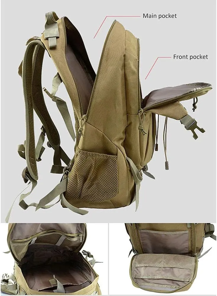 40L Camping Backpack Bag Hiking Climbing Rucksack Waterproof Trekking Camouflage Army Backpak Outdoor Daypack-CP