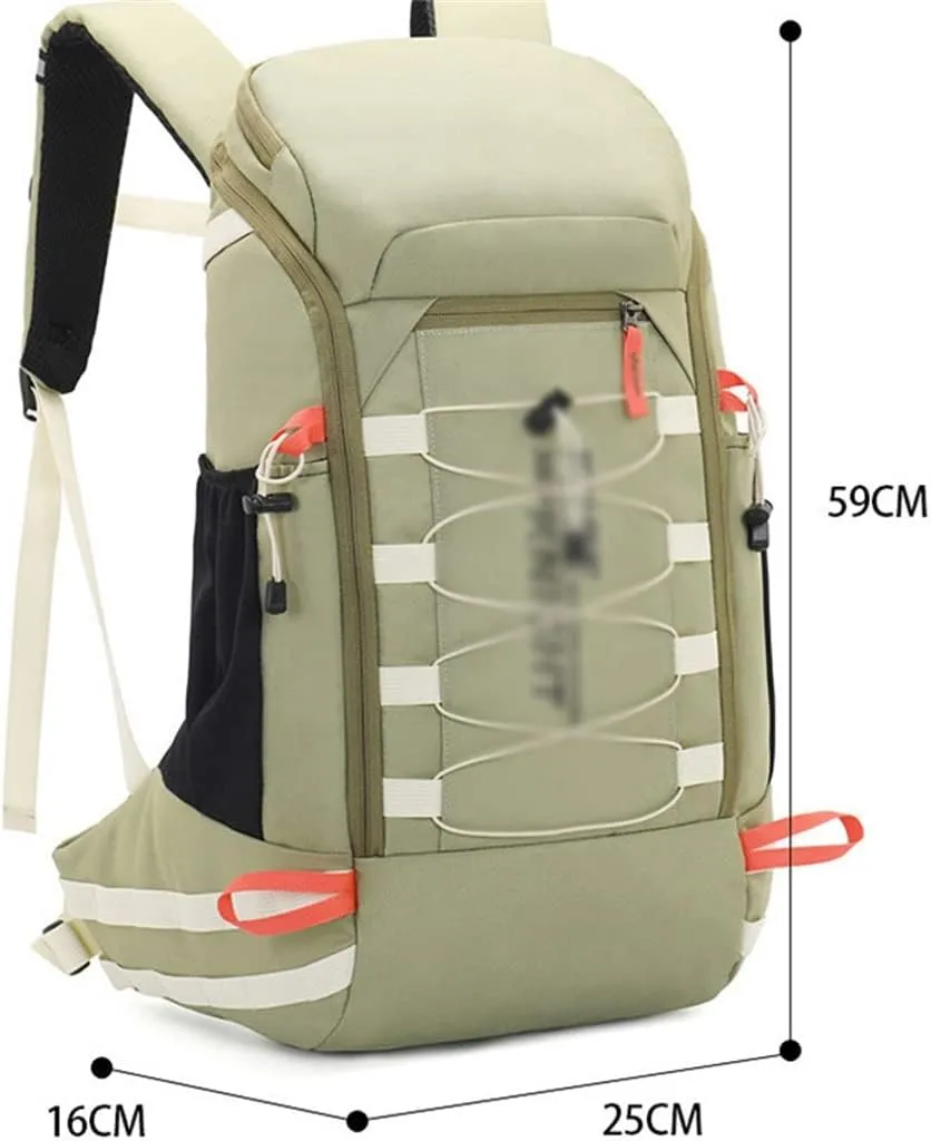 40L Hiking Backpack Travel Backpack Multi Pocket Sports Bag Large Capacity(Argento)