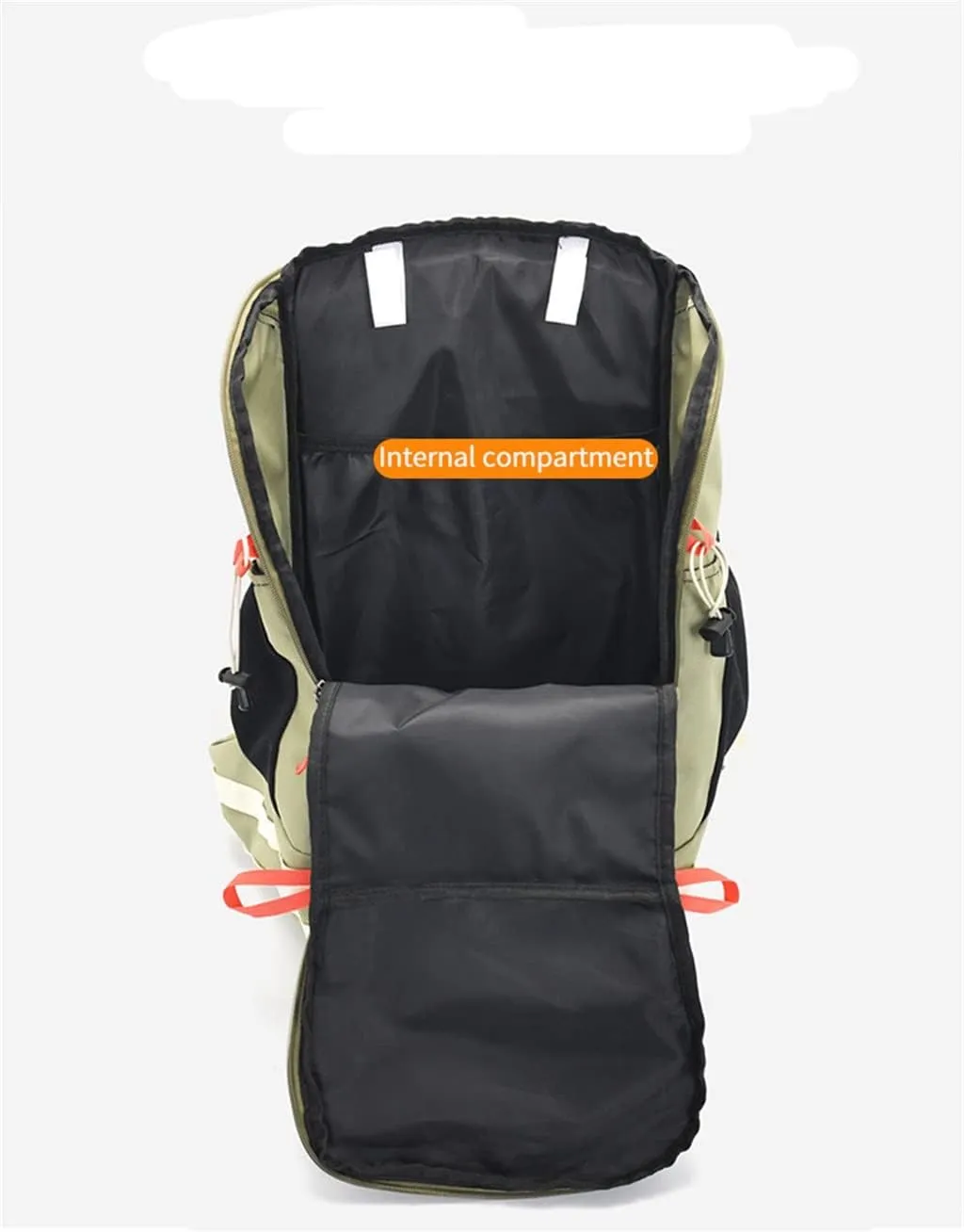 40L Hiking Backpack Travel Backpack Multi Pocket Sports Bag Large Capacity(Argento)