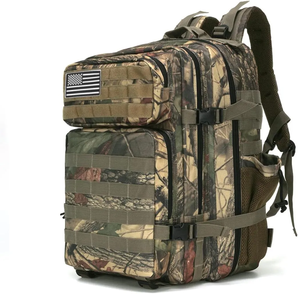 45L Military Tactical Backpack Hiking Backpacks Tactical Gear Camo Back Pack Army Molle Bag Rucksack Fitness Daypack