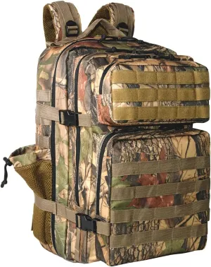 45L Military Tactical Backpack Hiking Backpacks Tactical Gear Camo Back Pack Army Molle Bag Rucksack Fitness Daypack