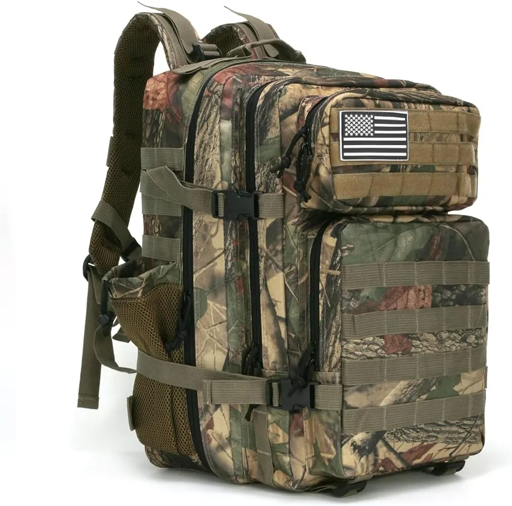 45L Military Tactical Backpack Hiking Backpacks Tactical Gear Camo Back Pack Army Molle Bag Rucksack Fitness Daypack