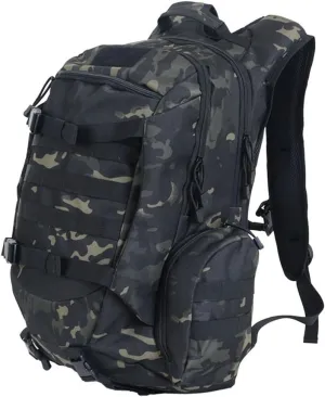 45L Waterproof Fishing Hunting Backpack Outdoor Military Rucksacks Tactical Sports Camping Hiking Trekking Bags (Camo black)