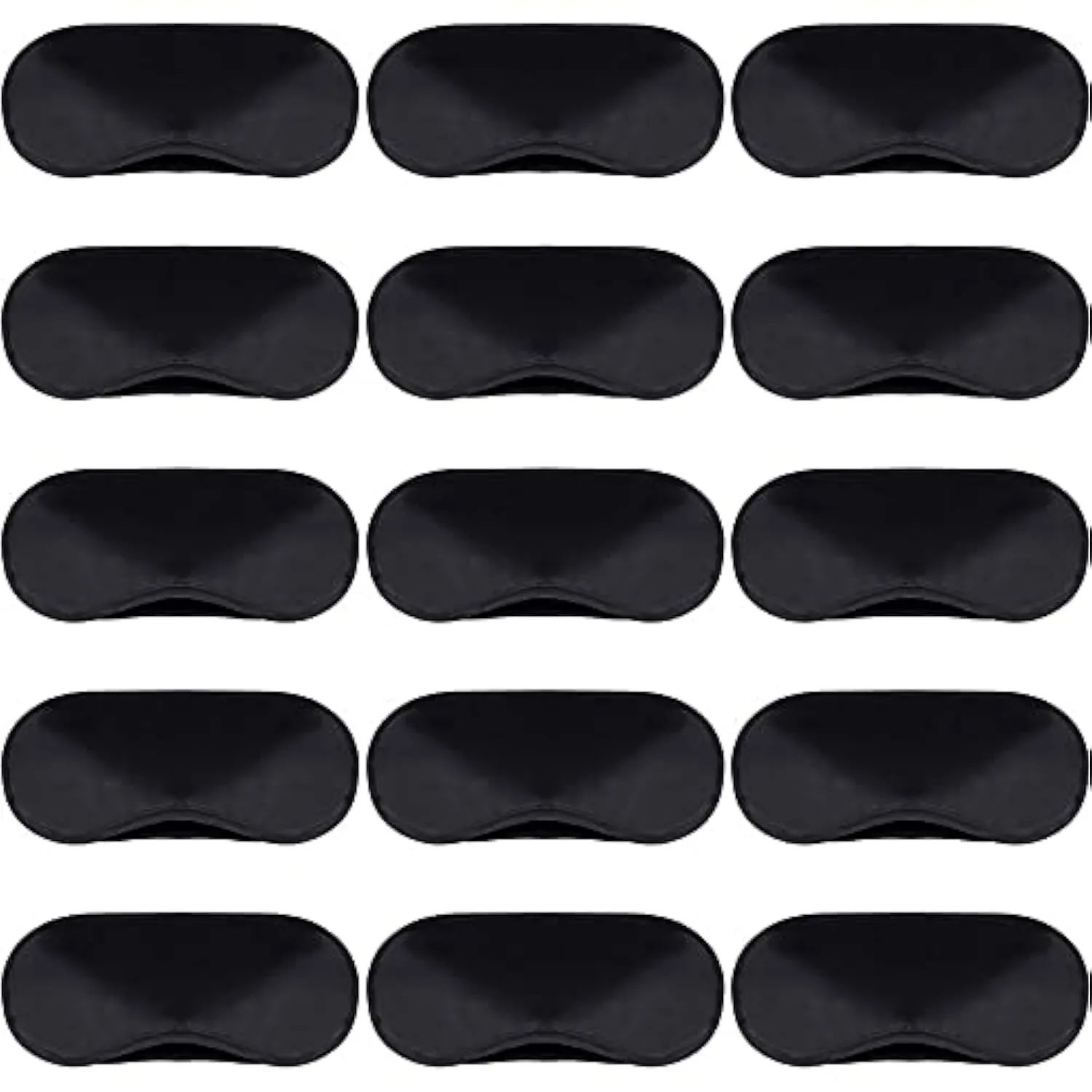 50 Pieces Eye Cover Sleep Mask Blindfold Eye Mask Blindfold Sleeping Masks for Games Party Travel with Nose Pad and Adjustable Strap (Black)