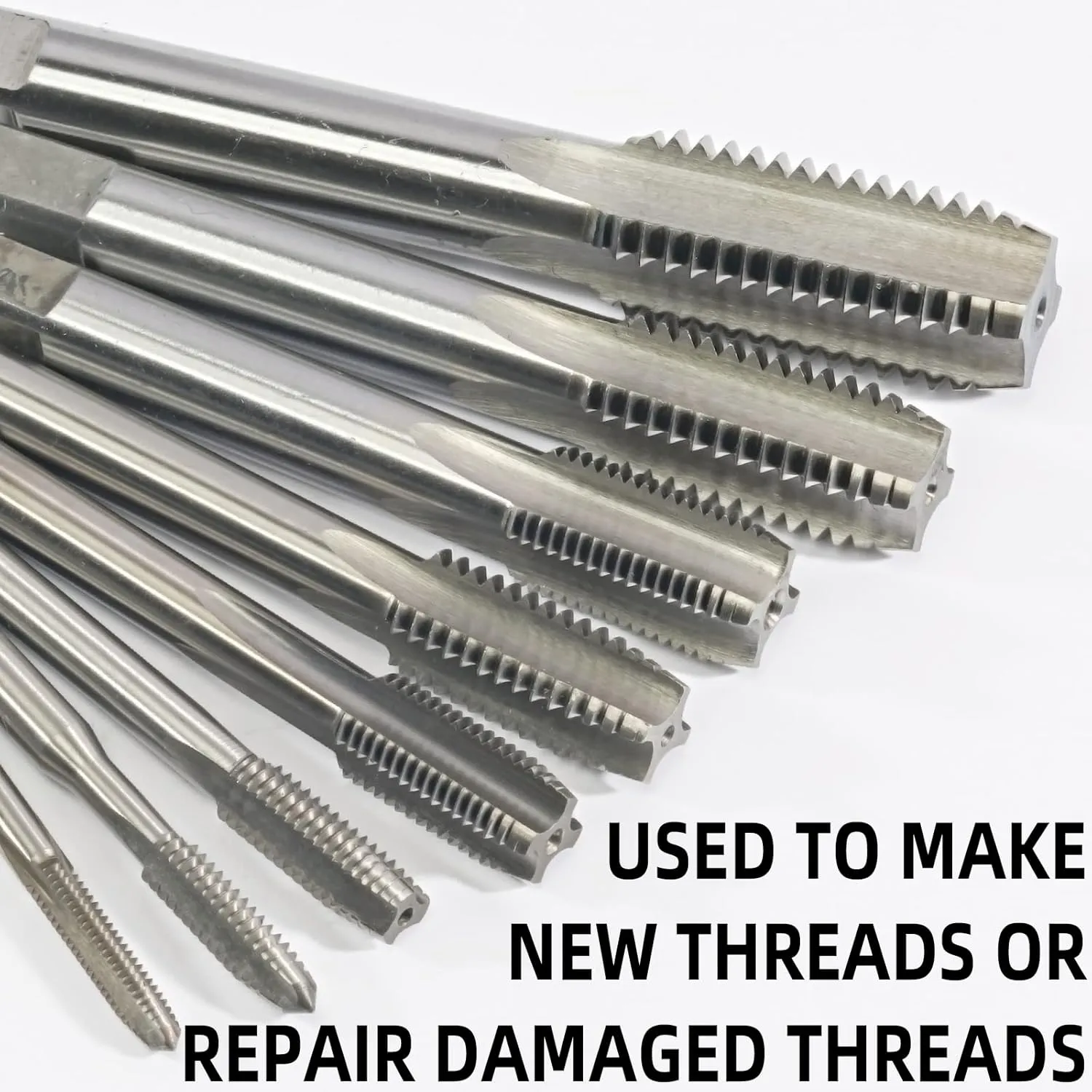 5PCS No 10-24 UNC HSS Machine Tap, 10 x 24 UNC Right Hand Thread Tap