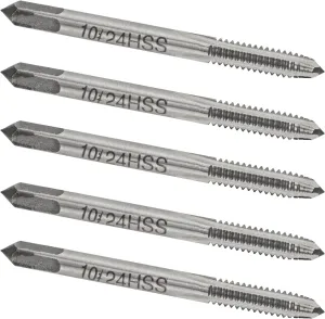 5PCS No 10-24 UNC HSS Machine Tap, 10 x 24 UNC Right Hand Thread Tap