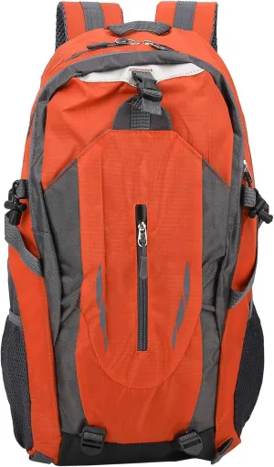 6 Colors 40L Climbin Backpack, Waterproof Shoulder Backpack, Multiple Pockets Travel Backpack for Outdoor Sports Campin(Orane)