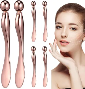 6 Pcs Eye Cream Applicator Metal Spatula Roller for Precise Application and Facial Massage Stylish Design Easy to Clean for Makeup Routine