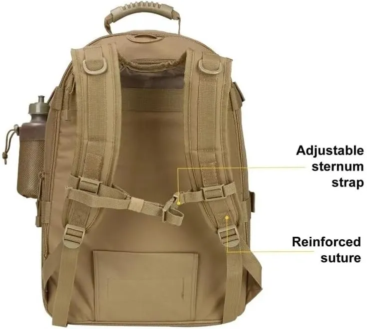65L Military Tactical Backpack Army Molle Assault Rucksack Men Backpacks Travel Camping Hunting Hiking Bag (camo 3)