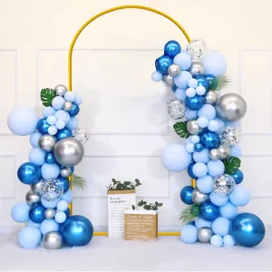 6FT Arch Backdrop Stand Gold Metal Arch Stand Fitting Wedding Balloon Arch Frame Chiara Backdrop Stand for Baby Shower Bridal Shower Birthday Party Gender Reveal Backdrop Decoration