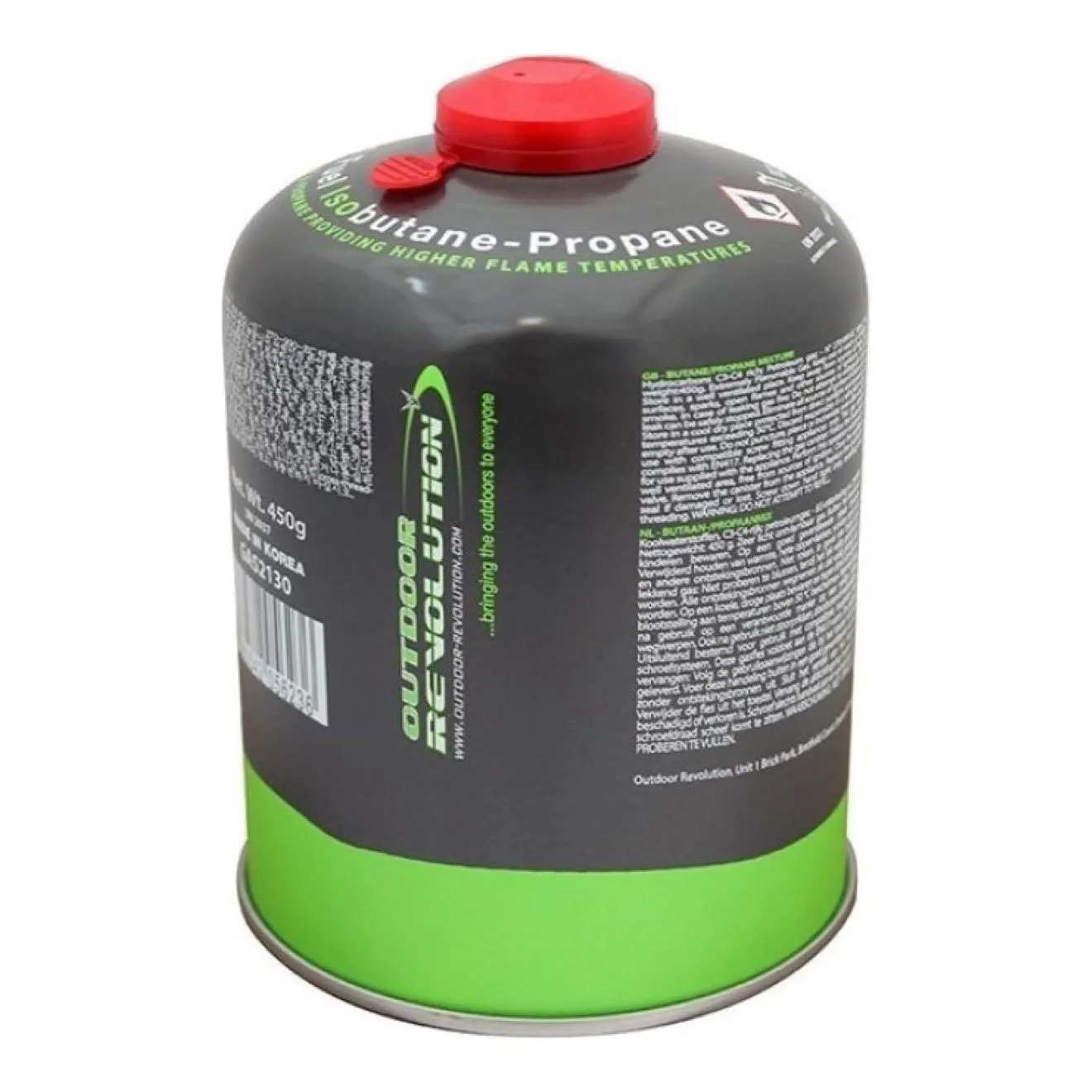 6x Outdoor Revolution Butane Propane Mix 450g Gas Cartridge Canister GAS2130