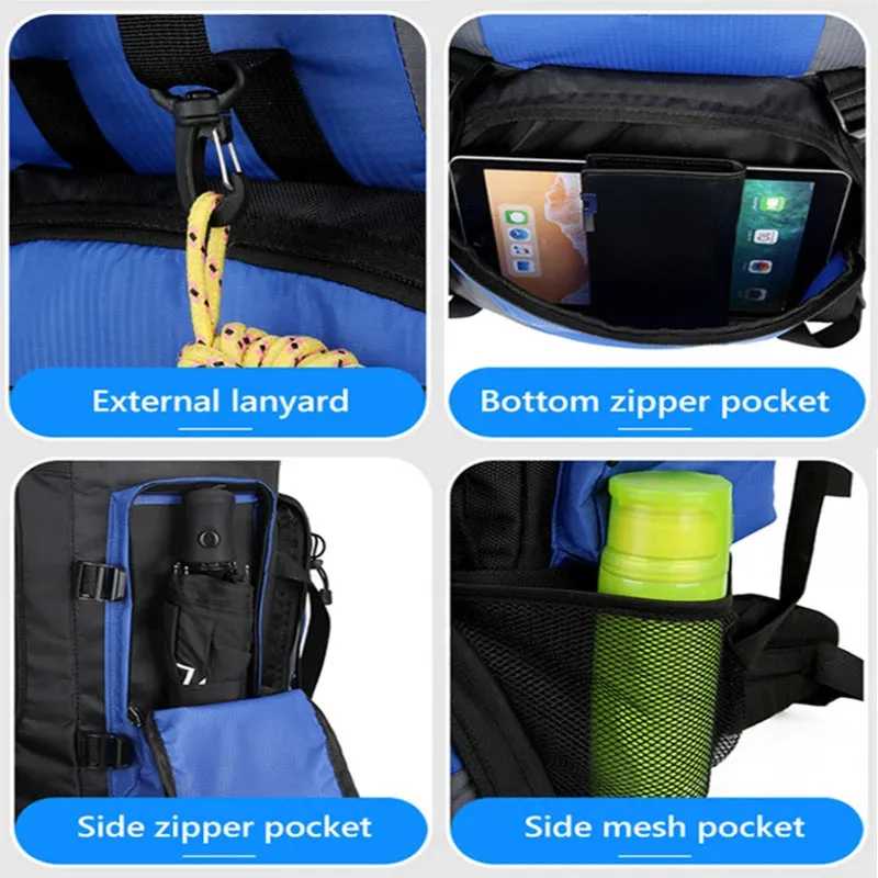 90L Waterproof Hiking Backpack – Large Capacity Camping & Trekking Rucksack for Outdoor Travel, Sports, & Adventure Gear for Men