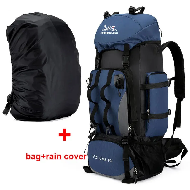 90L Waterproof Hiking Backpack – Large Capacity Camping & Trekking Rucksack for Outdoor Travel, Sports, & Adventure Gear for Men
