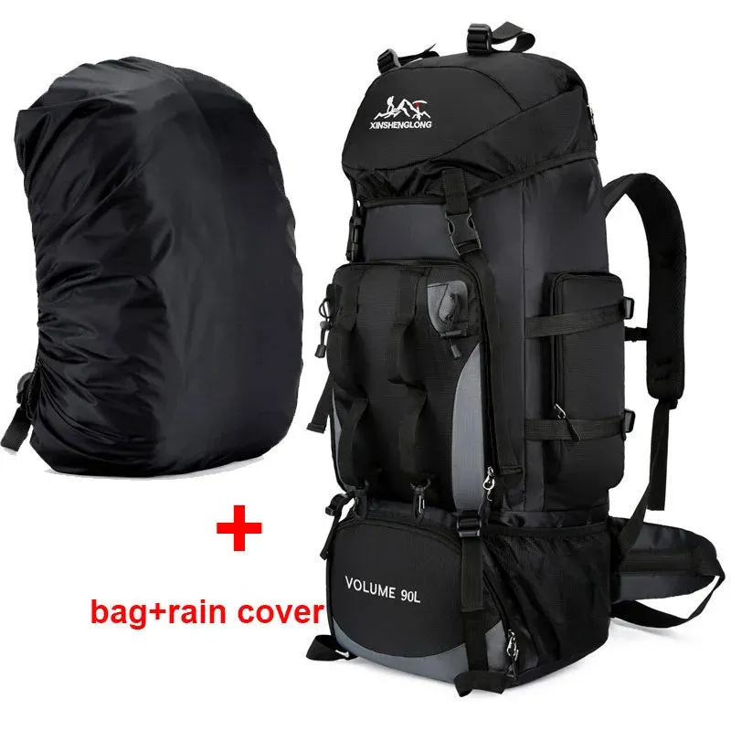 90L Waterproof Hiking Backpack – Large Capacity Camping & Trekking Rucksack for Outdoor Travel, Sports, & Adventure Gear for Men
