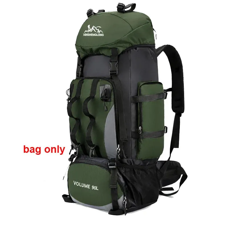 90L Waterproof Hiking Backpack – Large Capacity Camping & Trekking Rucksack for Outdoor Travel, Sports, & Adventure Gear for Men