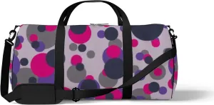 Abstract Geometric Colorful Seamless Pattern Background Sports Bag Tote Bag Waterproof Gym Bag with Shoulder Strap Zipper 2 Side Pockets for Men and Women, Travel and Storage Shoulder Bag.
