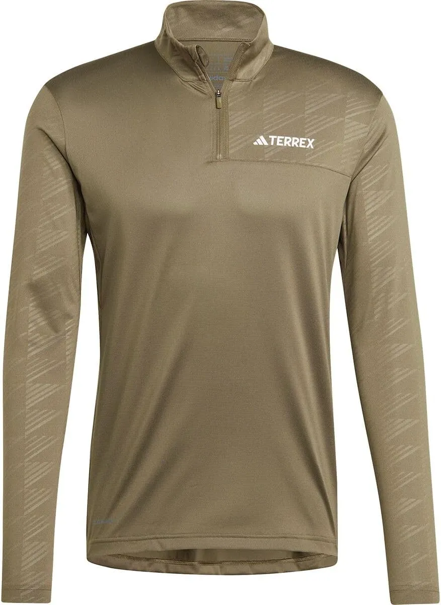 adidas Men's Terrex Multi Half-Zip Long Sleeve T-Shirt