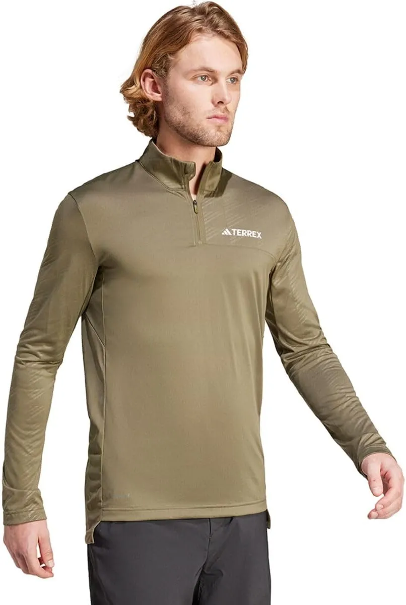 adidas Men's Terrex Multi Half-Zip Long Sleeve T-Shirt