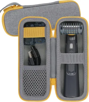 Aenllosi Hard Case Compatible with Microtouch Solo Titanium, Microtouch Beard & Body Razor Organizer (Case Only)