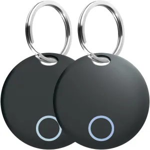 Air Tracker Tags 2 Pack Luggage Tracker Works with Find My (iOS only), Key Tracker, Wallet, Suitcase,Bicycle and More, Replaceable Battery, IP67 Waterproof