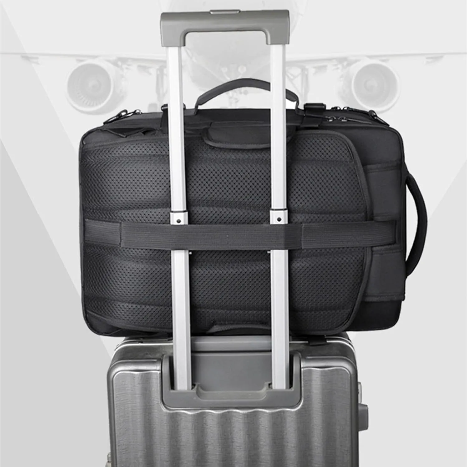 Airback Backpack, Travel Backpack with Vacuum System, Expandable Backpack with Vacuum Compression (Style A,One Size)