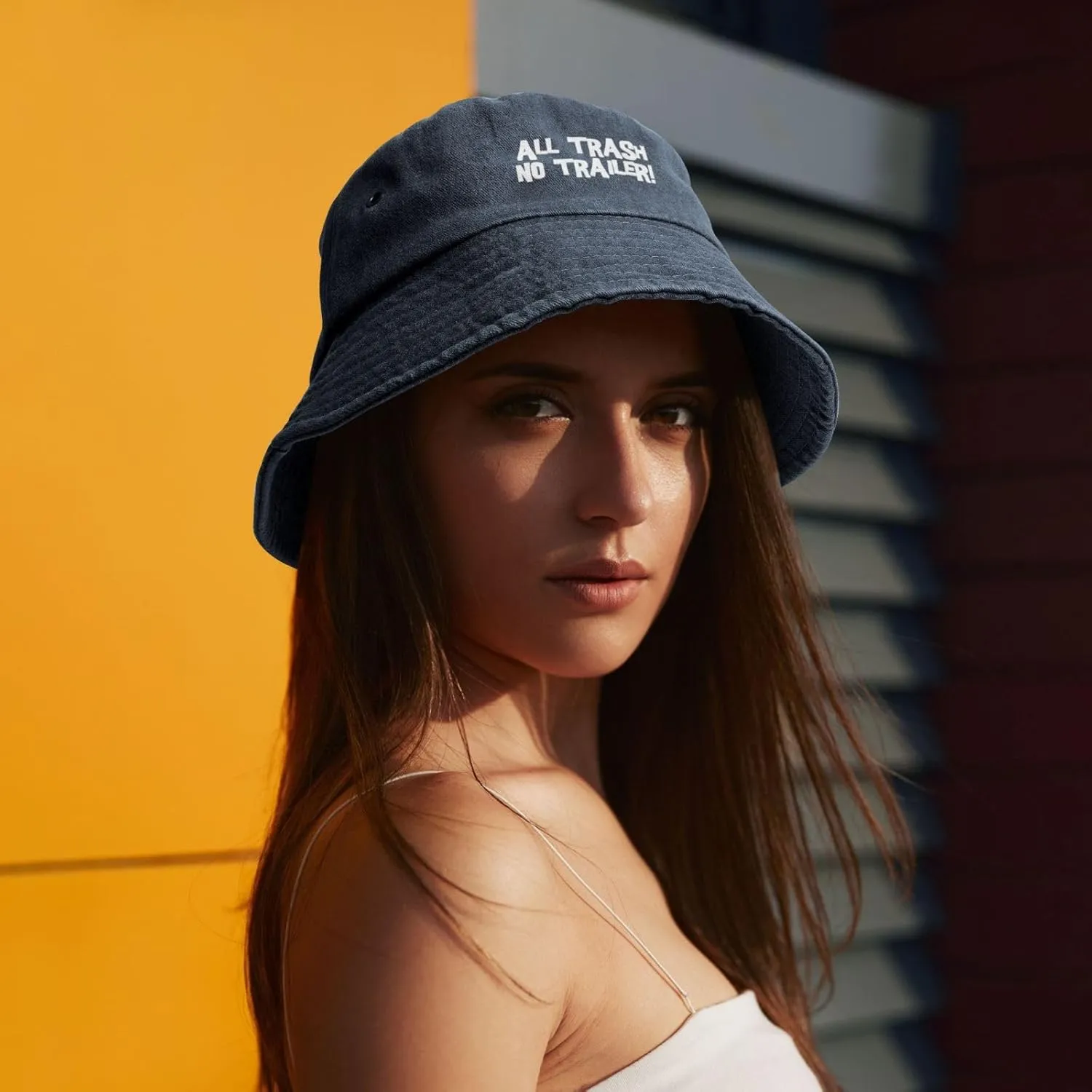 All Trash No Trailer Women's Mens Fisherman Hat Outdoor Cap