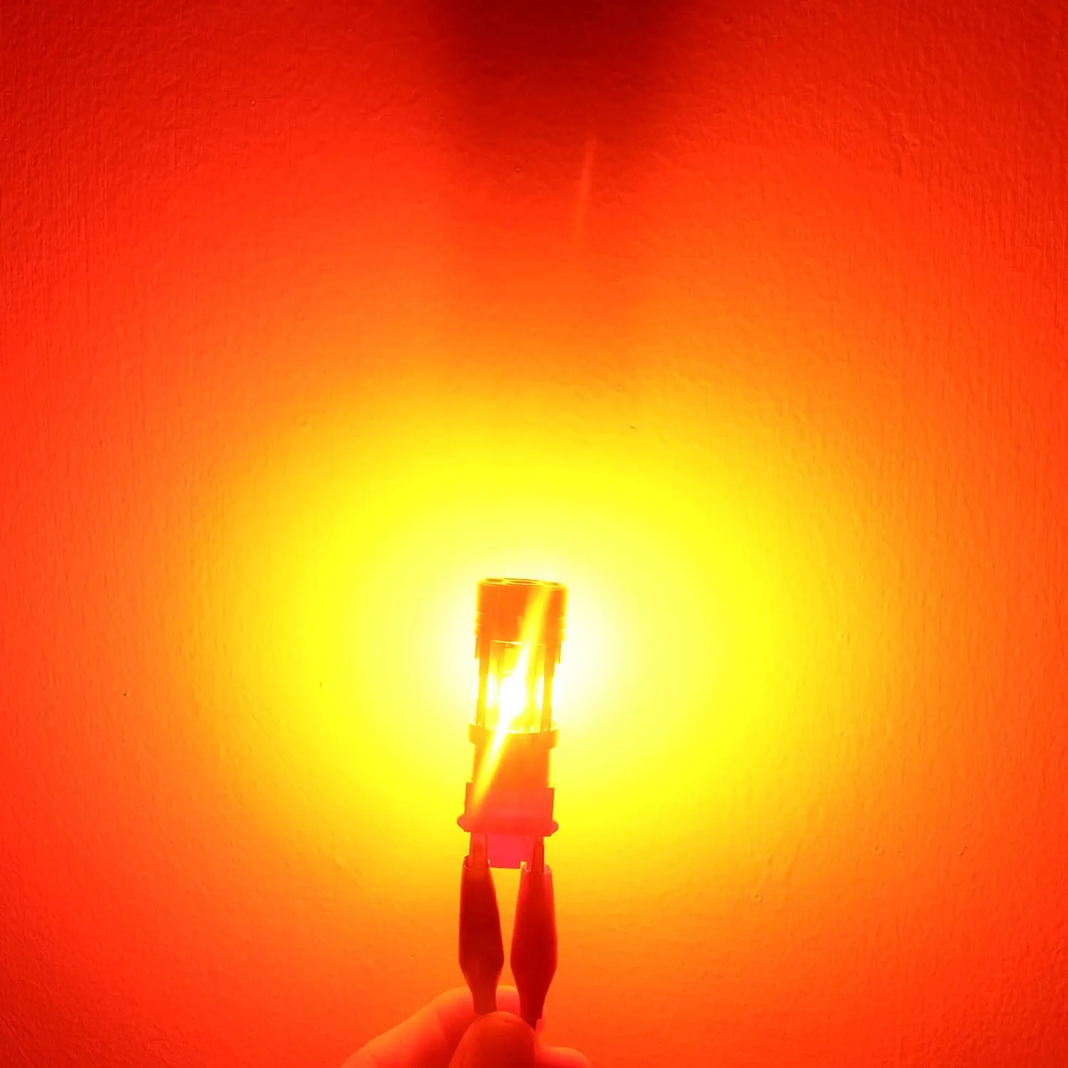 Alla Lighting CAN Bus T25 3156 3157 LED Bulbs Amber Yellow Turn Signal Lights, Plug-n-Play 3457NAK 4157NAK 5702AK 3757AK CANBUS Blinker Lamps Upgrade