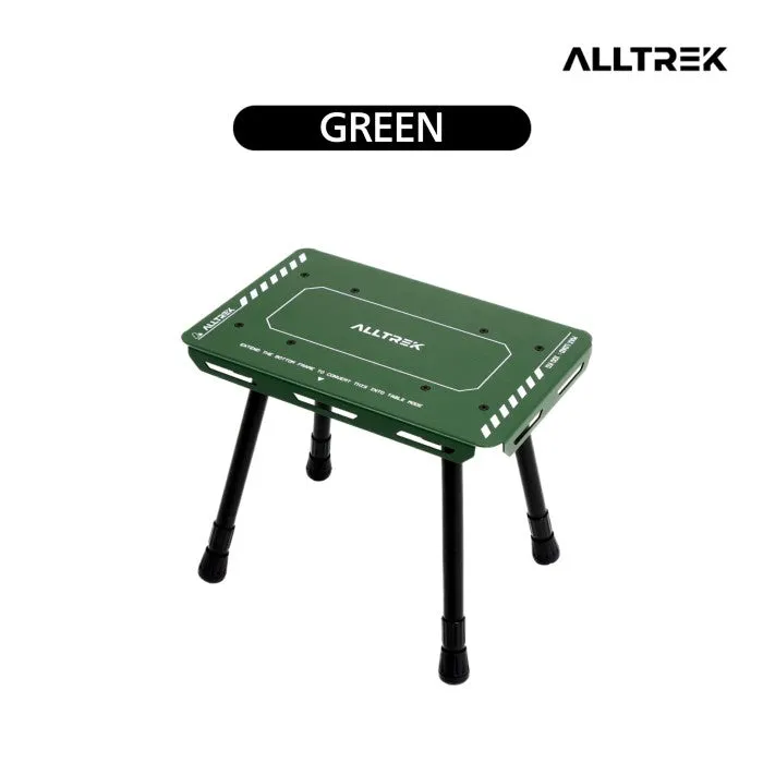 ALLTREK Folding Table Camping Dual Purpose Camping Chair Outdoor