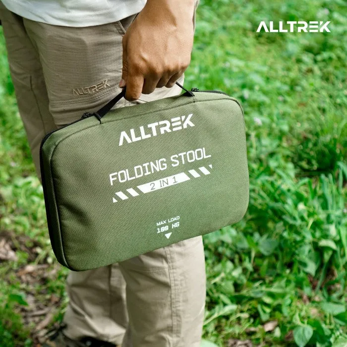 ALLTREK Folding Table Camping Dual Purpose Camping Chair Outdoor