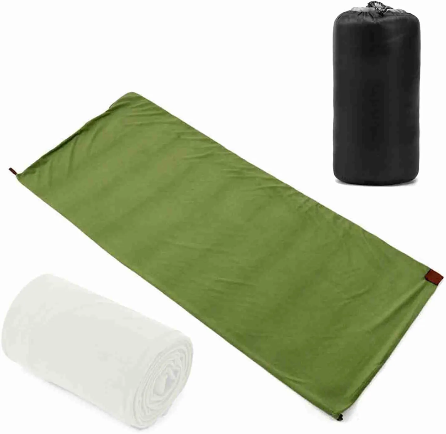 Alomejor Soft and Comfortable Fleece Sleeping Bag for Camping Convenient Two Way Zipper Compact Design Storage Bag Royal Blue