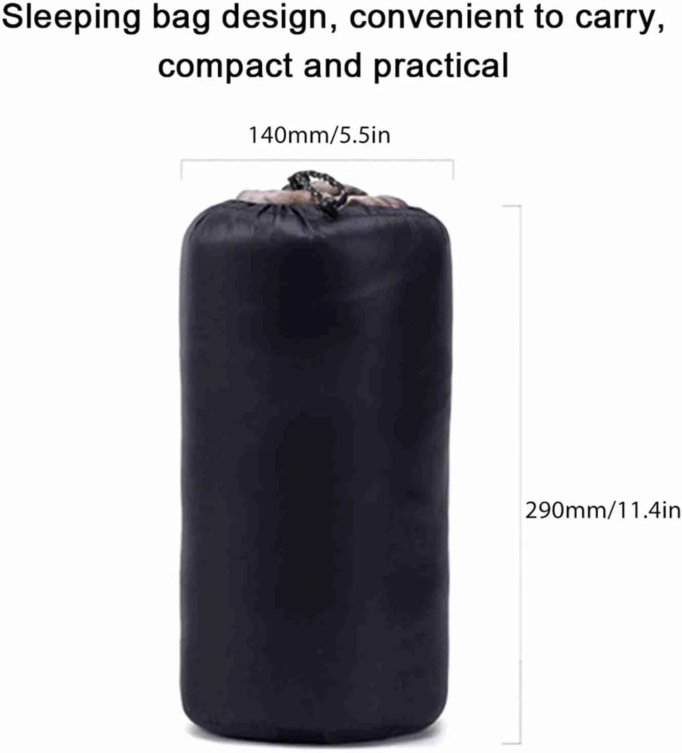 Alomejor Soft and Comfortable Fleece Sleeping Bag for Camping Convenient Two Way Zipper Compact Design Storage Bag Royal Blue