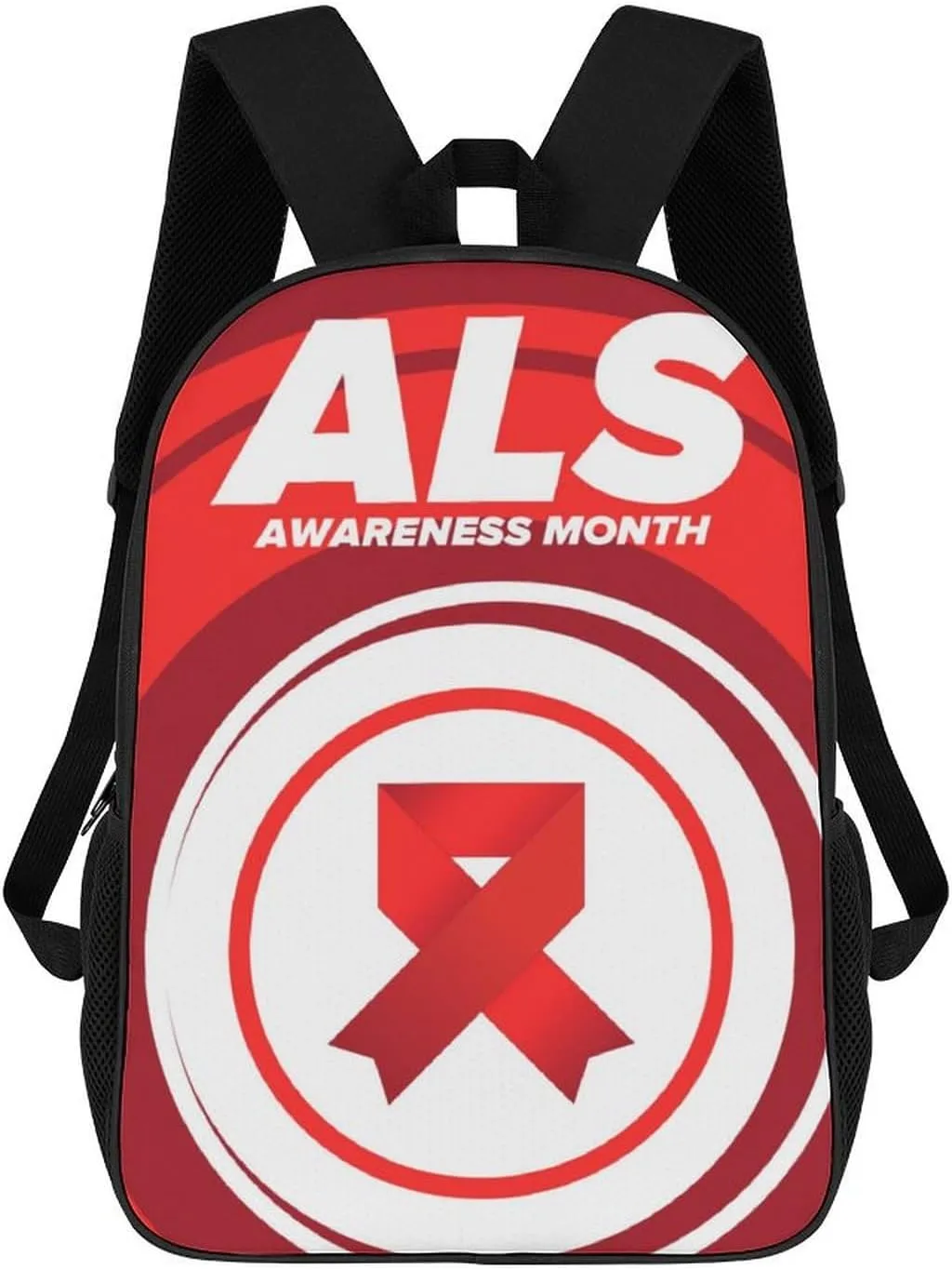 ALS Awareness Month Backpack for Worker Business Hiking Travel Bag Shoulders Bag