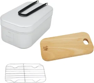 Aluminum Alloy Lunch Food Pots with Folding Handle Camping Cooking Lunch Box Cookware for Outdoor Picnics Multiple Use